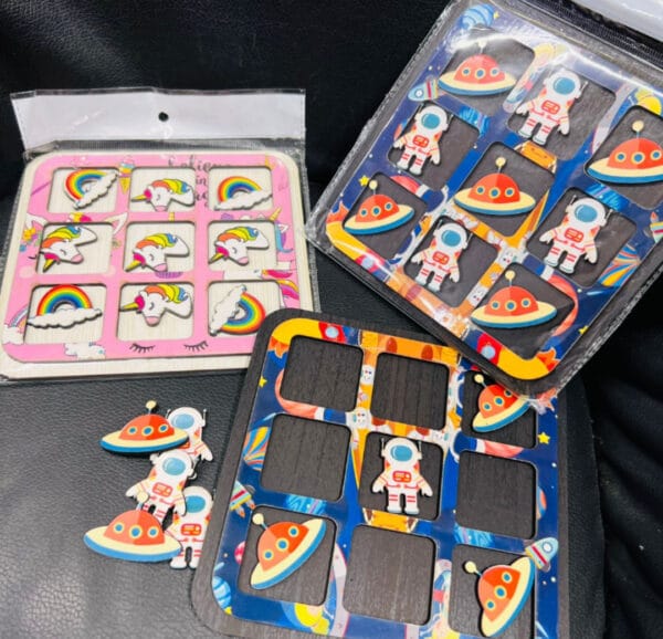 Esmi *Tic Tac Game* Wood MDF Space & Unicorn