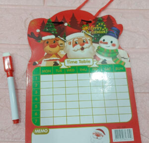Esmi- *Wipe off Board & Time Table- Christmas*