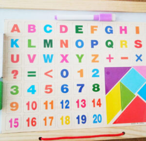 Esmi- *Wooden 3in1 White & black board*