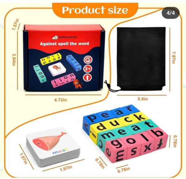 Esmi *Spellathon Cube Game* Wooden cubes