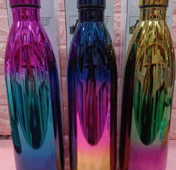 Esmi- *Multicolor Rainbow- Insulated Stainless steel Bottle - 1 ltr*