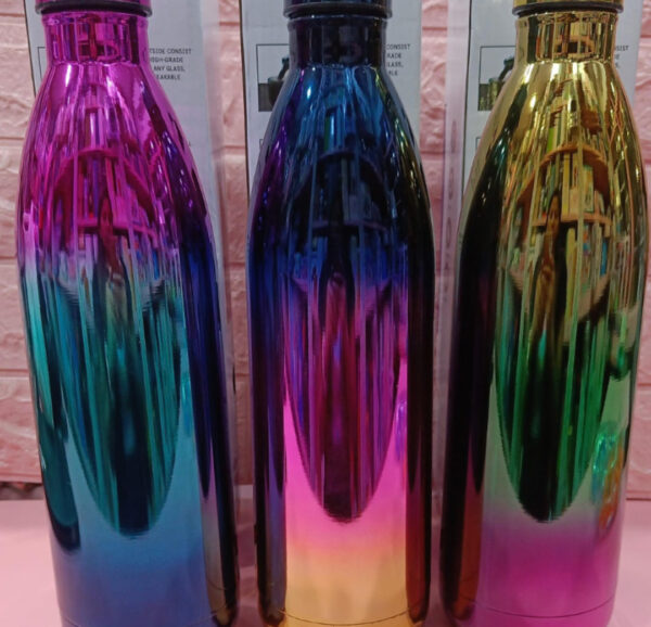 Esmi- *Multicolor Rainbow- Insulated Stainless steel Bottle - 1 ltr*