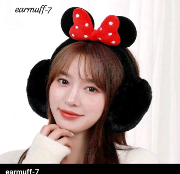 njmjgW5qGY.jpg Esmi *Premium Quality Plush Furry Ear Muff - Minnie Mouse*