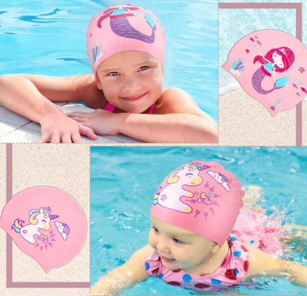 Esmi- *Kids Swimming Cap- Silicon , Free size*