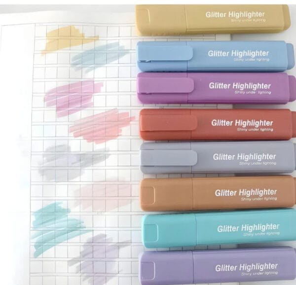 Esmi- *Glitter Highlighters* 6 pc set
