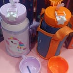 Esmi *Insulated Stainless steel Sipper Bottle with cup & push button cap for drinking - 2 in 1*
