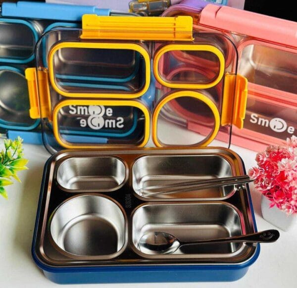 Esmi *Bento 4 section Lunch Boxes*- 4 Grid