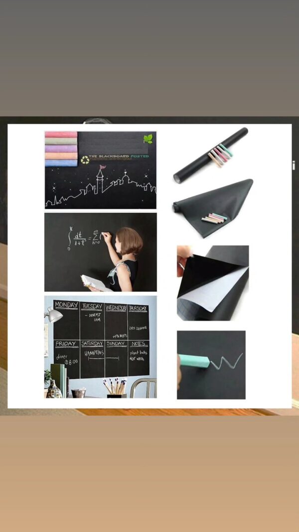 2026/07/1002795641-1.jpg Esmi®- *White/Black Board Wall Sticker*