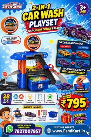 🚗💦 Magic Color Change Car Wash Playset 💦🚗