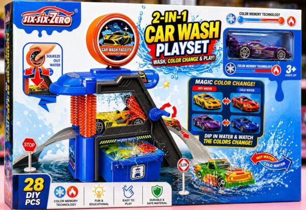 🚗💦 Magic Color Change Car Wash Playset 💦🚗