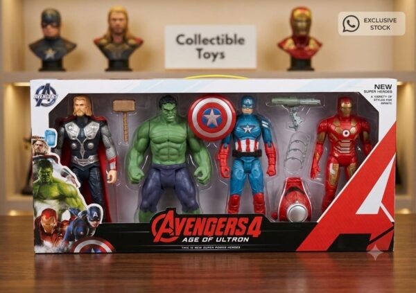 Avengers 4 Super Heroes Action Figure Gift Set (Big Size)