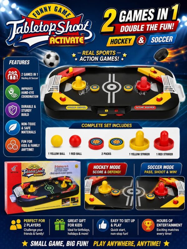 Esmi®- 🏒⚽ 2-IN-1 TABLETOP GAME! ⚽🏒