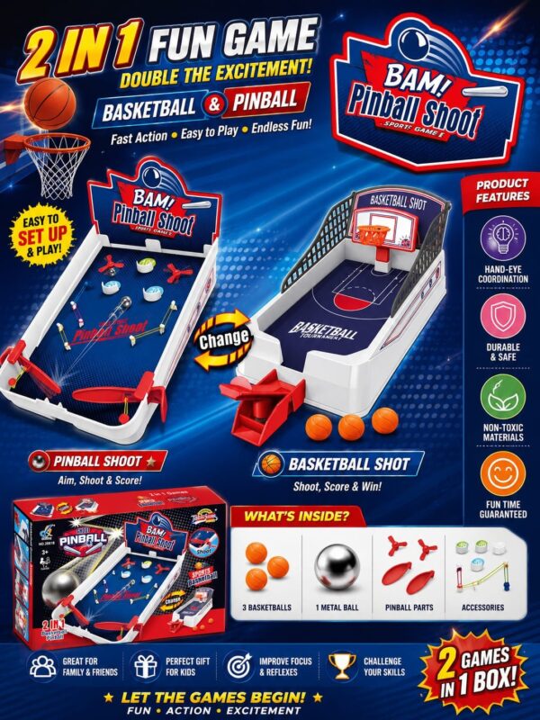 Esmi®- 🏀🎯 2-IN-1 FUN GAME! 🎯🏀