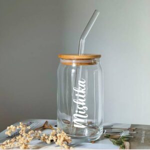 2026/07/1002803611.jpg 🥤 *Esmi® - Trendy Glass Sipper Jar with Bamboo Lid & Straw*