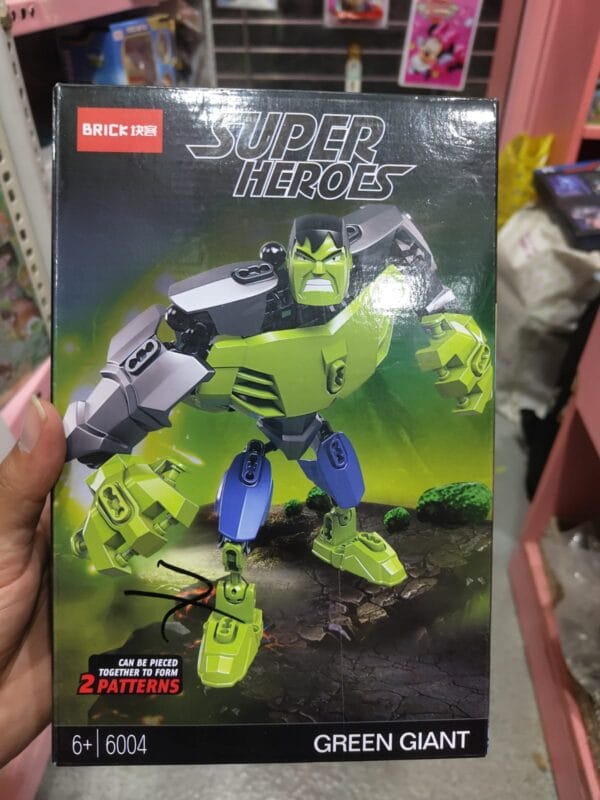 Esmi® 💚 SUPER HEROES – Green Giant Building Blocks 🦸‍♂️🧩
