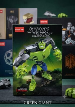 Esmi® 💚 SUPER HEROES – Green Giant Building Blocks 🦸‍♂️🧩