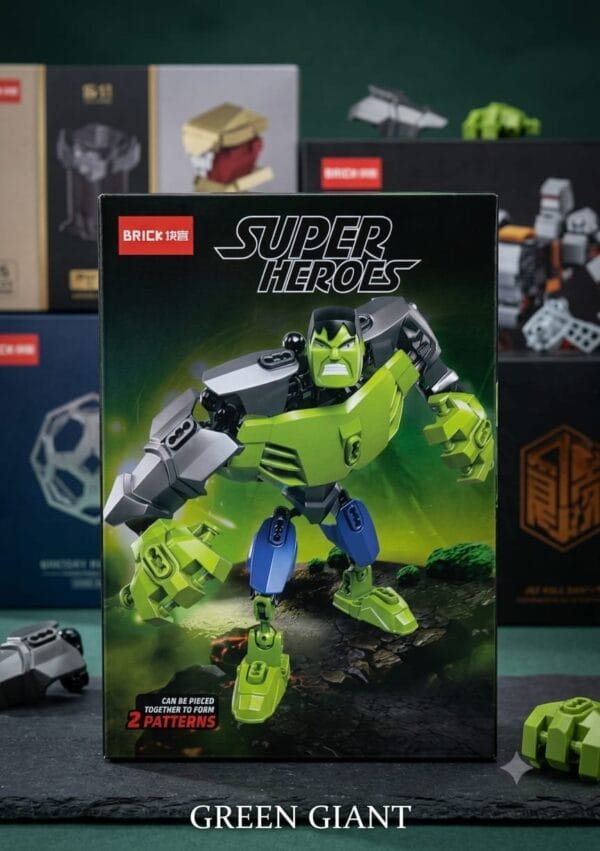 Esmi® 💚 SUPER HEROES – Green Giant Building Blocks 🦸‍♂️🧩
