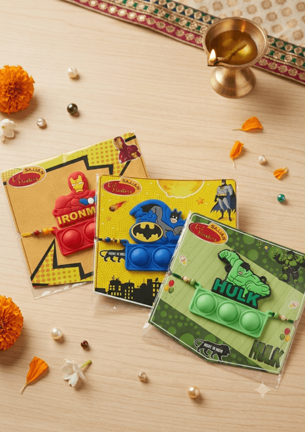 Esmi® 🦸 Superhero Pop It Rakhi 🦸