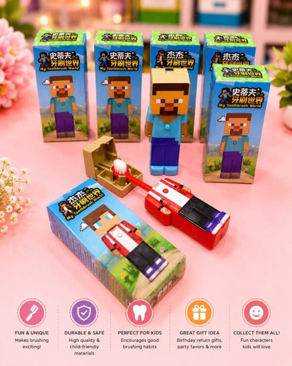 Esmi® 🪥🎮 Minecraft Style Toothbrush Holder