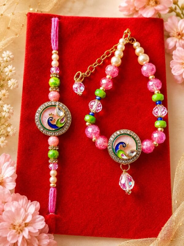 Esmi®- 🎁✨ *Peacock Kundan Raksha Bandhan Special Gift Combo* ✨🎁