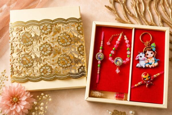 Esmi®- 🎁✨ *Peacock Kundan Raksha Bandhan Special Gift Combo* ✨🎁
