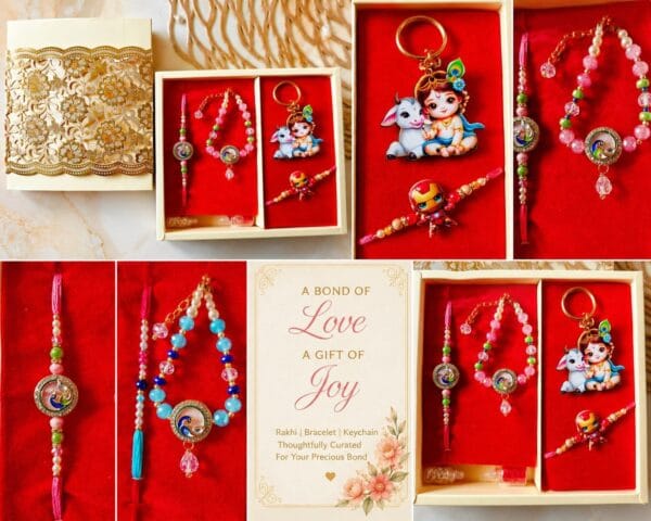 Esmi®- 🎁✨ *Peacock Kundan Raksha Bandhan Special Gift Combo* ✨🎁