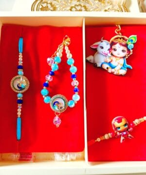 Esmi®- 🎁✨ *Peacock Kundan Raksha Bandhan Special Gift Combo* ✨🎁