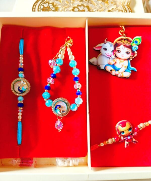 Esmi®- 🎁✨ *Peacock Kundan Raksha Bandhan Special Gift Combo* ✨🎁