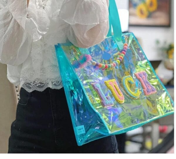 Esmi® ✨ Holographic Glam Tote Bag 🌈