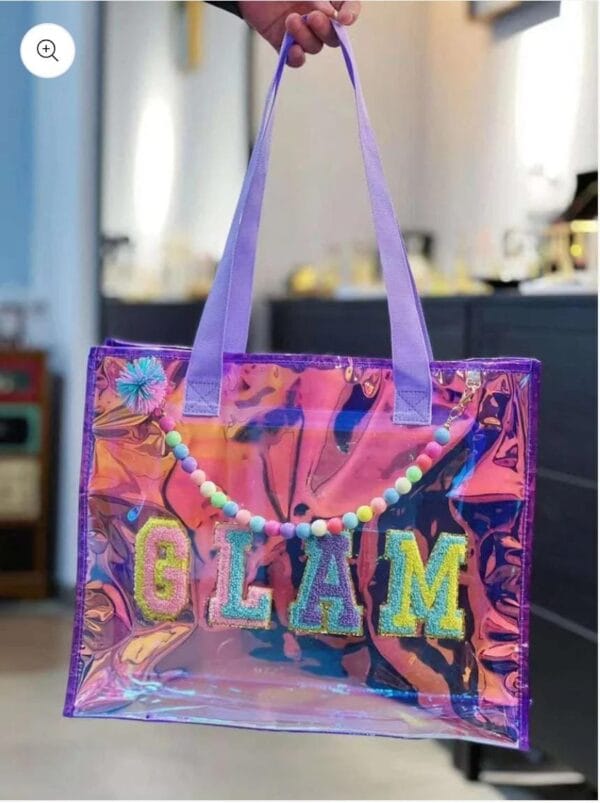 Esmi® ✨ Holographic Glam Tote Bag 🌈