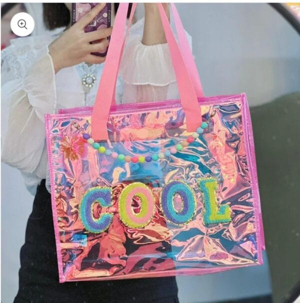 Esmi® ✨ Holographic Glam Tote Bag 🌈