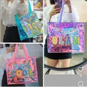 Esmi® ✨ Holographic Glam Tote Bag 🌈