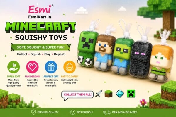 Esmi® Minecraft-Inspired Squishy Toys